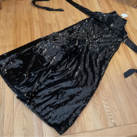 NWT Ted Baker Black Sequin Evening Gown Jumpsuit - Picture 16 of 16